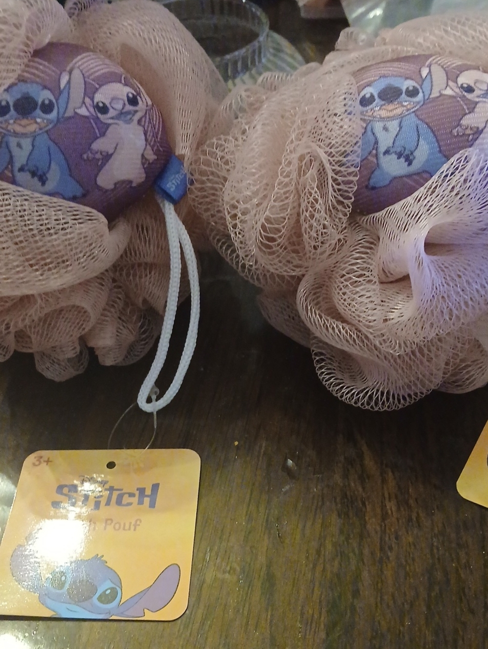 STITCH & ANGEL 2 NEW BATH POUFS